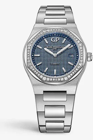 Girard Perregaux 80189d11a431-11a Laureato Stainless-steel and 0.82ct Brilliant-cut Diamond Quartz Watch