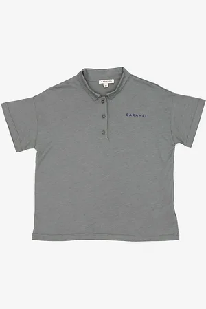 Caramel Radicchio Organic Cotton-blend Polo Top 3-12 Years