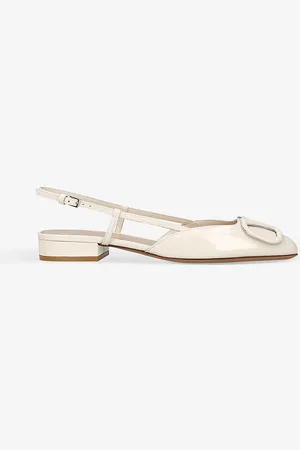 VALENTINO GARAVANI Vlogo Brand-plaque Patent-leather Pumps