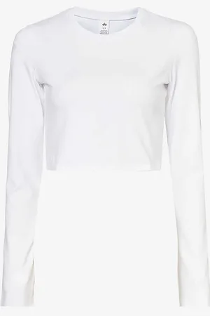 alo Alosoft Cropped Stretch-jersey Top