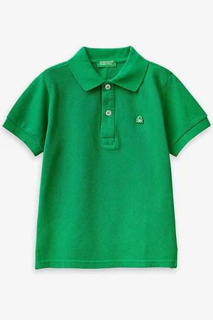 Benetton Logo-embroidered Cotton Polo Shirt 1-6 Years