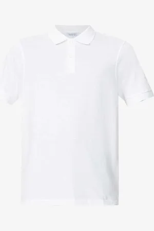 Sunspel Short-sleeved Cotton- Piqué Polo Shirt
