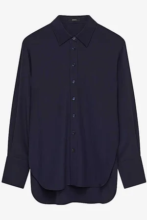 Joseph Relaxed-fit Curved-hem Silk Shirt