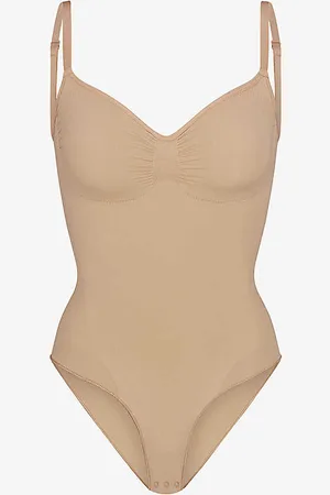 SKIMS Sculpt Ruched Stretch-woven Body