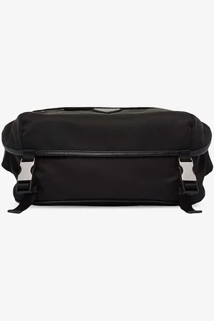 Prada Re-nylon Leather and Recycled-nylon Shoulder Bag