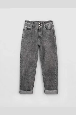 IKKS Acid-wash Relaxed-fit Straight-leg High-rise Stretch-denim Jeans