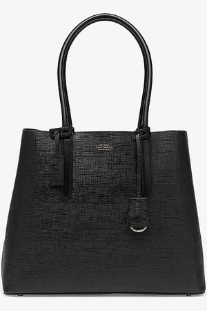 SMYTHSON Panama Cross-grain Leather Business Tote Bag