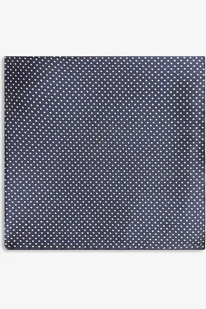 Eton Polka-dot Silk Pocket Square