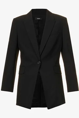 THEORY Etiennette Single-breasted Relaxed-fit Wool-blend Jacket