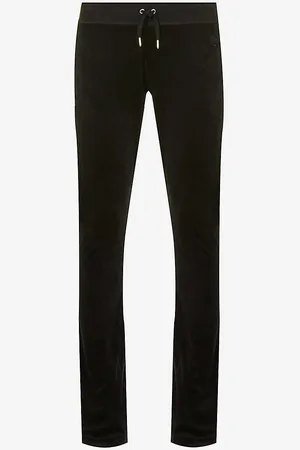 Juicy Couture Brand-embroidered Low-rise Velour Jogging Bottoms