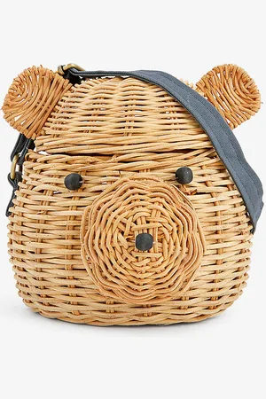 Meri Meri Bear Rattan Cross-body Bag