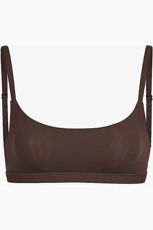 SKIMS Fits Everybody Scooped Stretch-woven Bra
