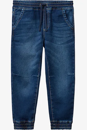 Benetton Elasticated-waist Soft-feel Stretch-denim Jeans 6-14 Years