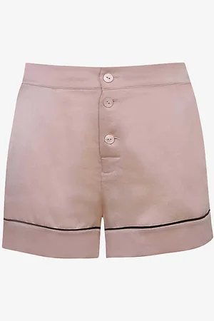 Agent Provocateur Piped Mid-rise Silk Pyjama Shorts