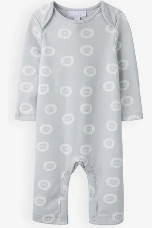 The Little White Company Lion Graphic-print Cotton Romper 0-24 Months