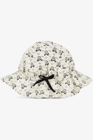 Caramel Cadia Polka Floral-print Cotton Hat