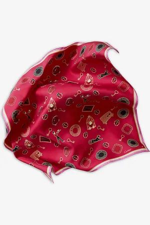 Cartier Diabolo De Motif-print Silk Scarf 90cm X