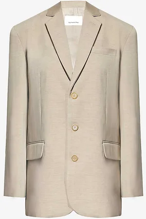 The Frankie Shop Gelso Oversized Woven Jacket