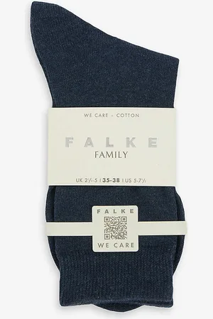 Falke Family Brand-print Stretch-cotton Blend Socks