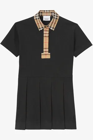 Burberry Sigrid Vintage Check-print Polo Shirt Stretch-cotton Dress 3-14 Years