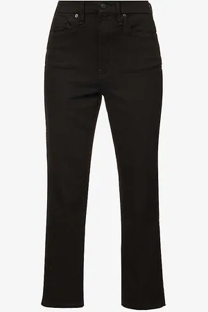 GOOD AMERICAN Good Curve Straight-leg Mid-rise Stretch-denim Jeans