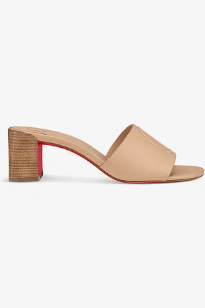 Christian Louboutin So Cl 55 Leather Heeled Mules