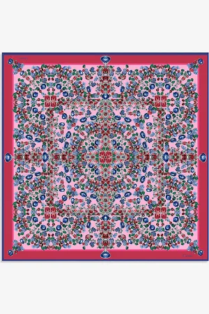Cartier Tutti Frutti Graphic-print Silk Scarf