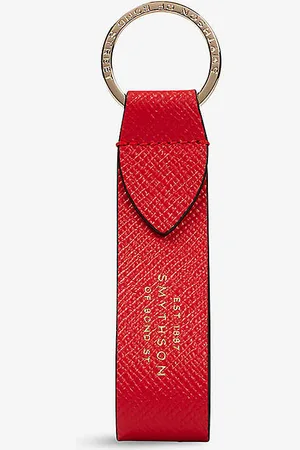 SMYTHSON Panama Leather-strap Keyring