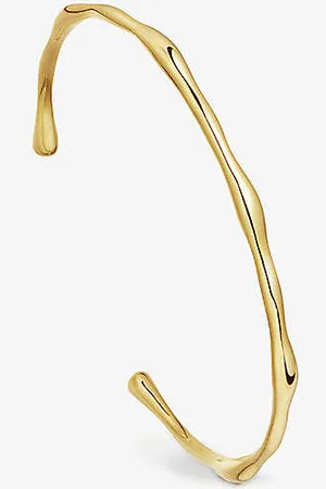 Missoma Molten Medium 18ct Yellow -plated Brass Cuff Bracelet