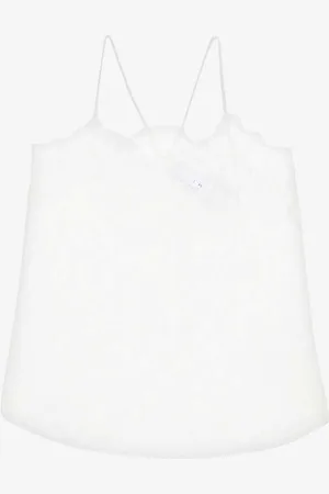 IRO Berwyn Lace-trim Silk Camisole Top