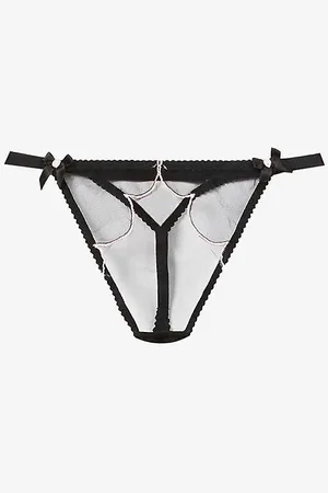 Agent Provocateur Lorna Mid-rise Stretch-mesh Thong