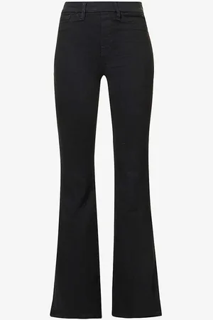 GOOD AMERICAN Pull on Flare Slim-fit Flared-leg High-rise Stretch-denim Jeans