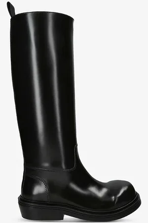 Bottega Veneta Vinyl Gloss Leather High-leg Boots