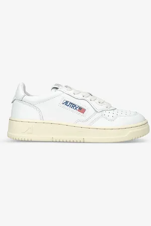 Autry Medalist Logo-embroidered Leather Low-top Trainers 4-9 Years