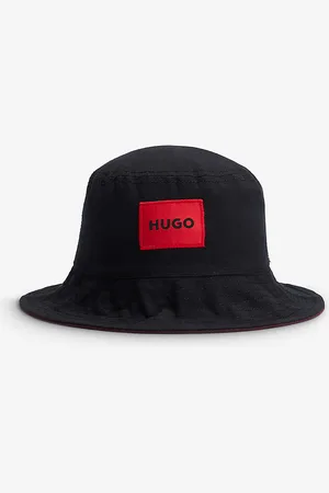 HUGO BOSS Logo-woven Patch Cotton-twill Bucket Hat