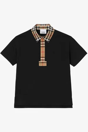 Burberry Johane Checked-trim Cotton-piqué Polo Shirt 3-14 Years