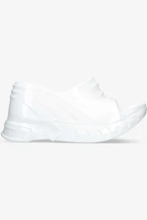 Givenchy Marshmallow Patent-rubber Wedge Mules