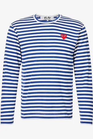 Comme des Garçons Striped Cotton-jersey Top
