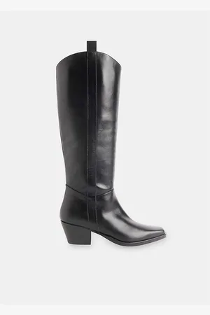 Whistles Asa Pointed-toe Western-style Leather Boots