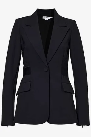 GOOD AMERICAN Scuba Single-breasted Stretch-woven Blazer