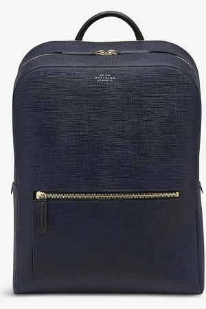 SMYTHSON Panama Zip-around Leather Backpack