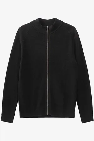 IKKS High-neck Zip-fastened Cotton-blend Cardigan