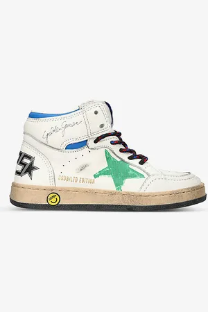 BONPOINT Sky Star Star-appliqué Leather High-top Trainers 6-9 Years
