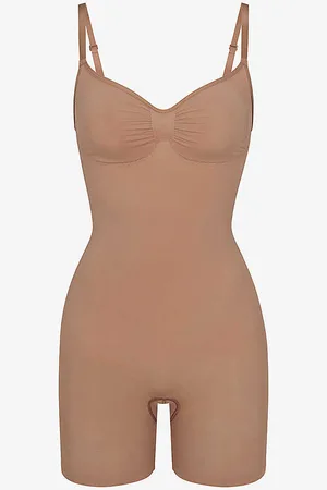 SKIMS Sculpt Ruched Stretch-woven Body