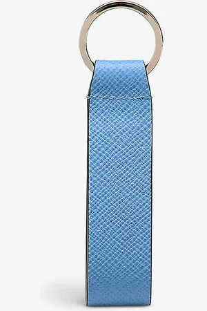 SMYTHSON Panama Grained Leather Keyring