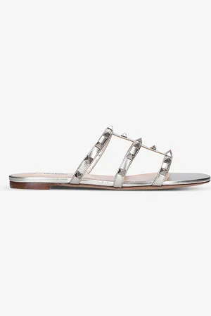 VALENTINO GARAVANI Rockstud Leather Sliders