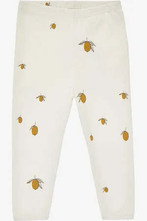 Konges Sløjd Cherry-print Elasticated Organic-cotton Leggings 0-3 Months