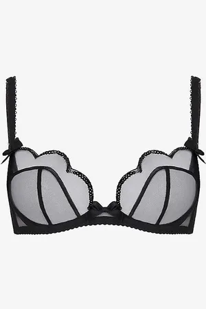 Agent Provocateur Lorna Party Sequinned Mesh Underwired Bra