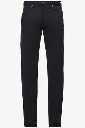 Emporio Armani J06 Gab Straight-leg Mid-rise Stretch-denim Jeans