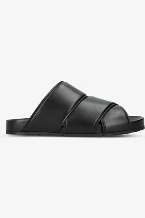 Bottega Veneta Logo-debossed Leather Sandals